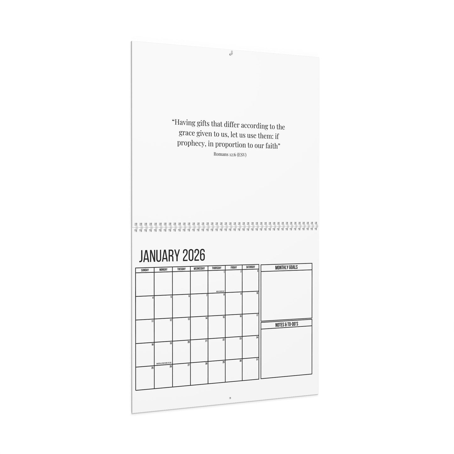 2026 Wall Calendar - Practical Planner