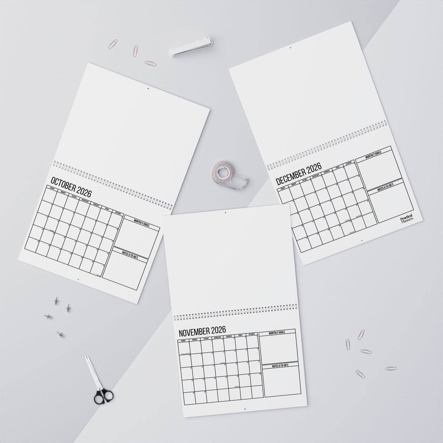 2026 Wall Calendar - Practical Planner